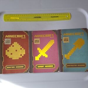 Minecraft Handbook Set - Red, Yellow, Blue
